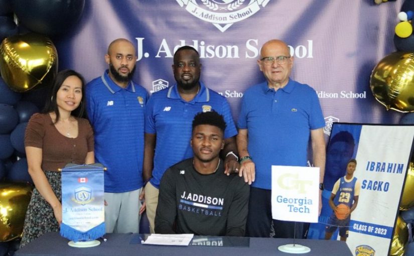 J. Addison Alum Ibrahima S. Signs With Georgia Tech!