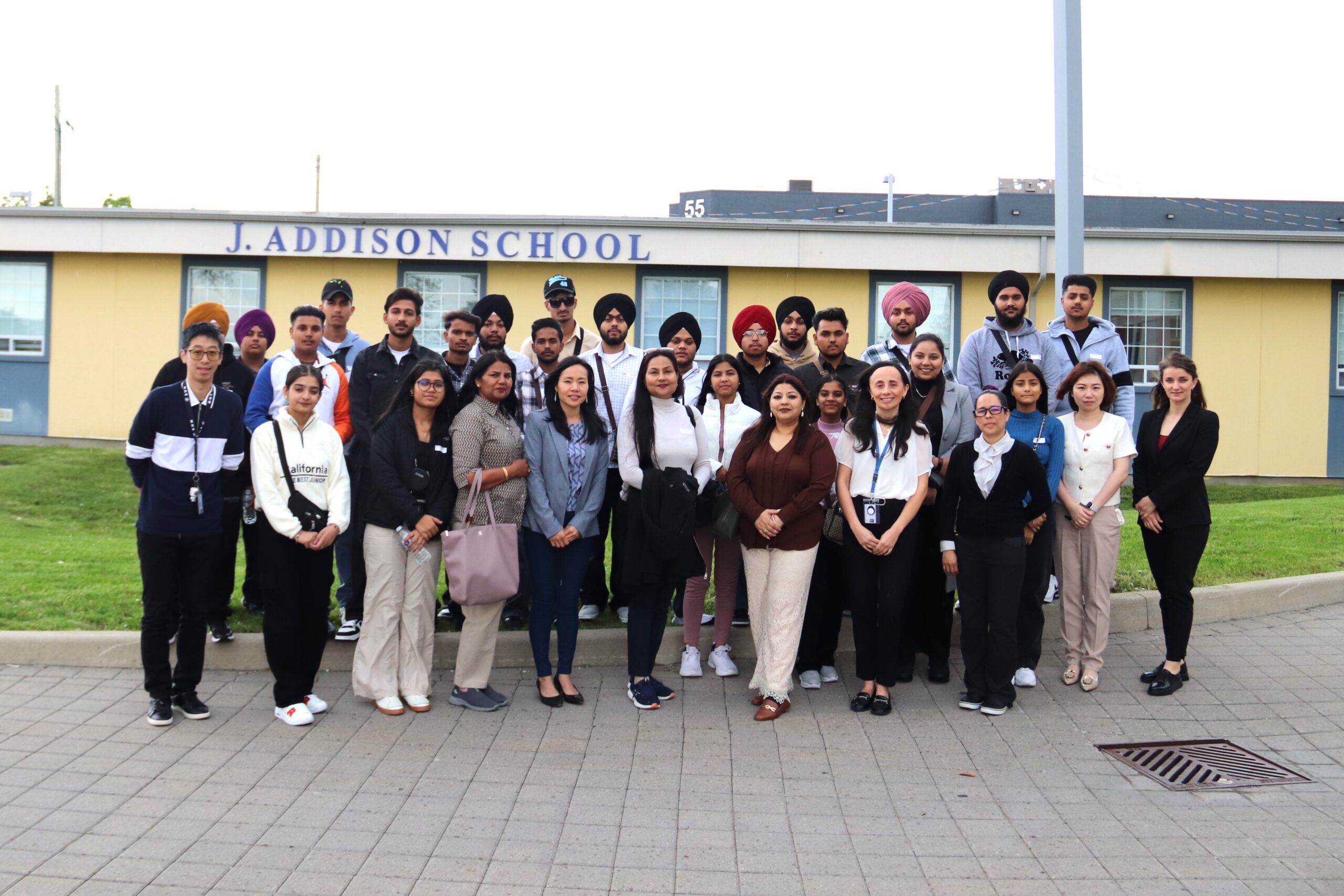 International Students learning experience at J. Addison School